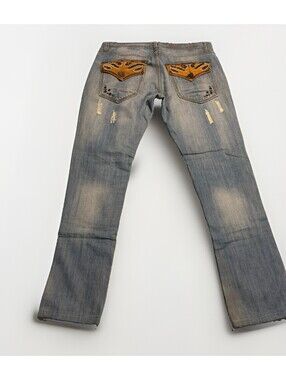 Blac Label Premium Denim Goods Jeans Mens Size 36 Embroidered Pockets Vintage